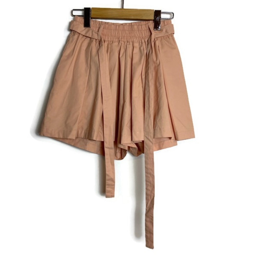 Peach Pink Nude Hot and Delicious Paper Bag Short Sz S EUC